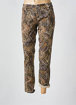 Pantalon drept elasticitate mărime normală maro PLEASE femeie