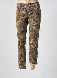 Pantalon drept elasticitate mărime normală maro PLEASE femeie
