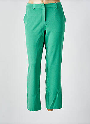 Pantalon drept închidere cu fermoar sub clapetă cu cârlig mărime normală verde TOM TAILOR femeie