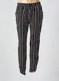 Pantalon drept talie elastică mărime normală negru ZABAIONE femeie
