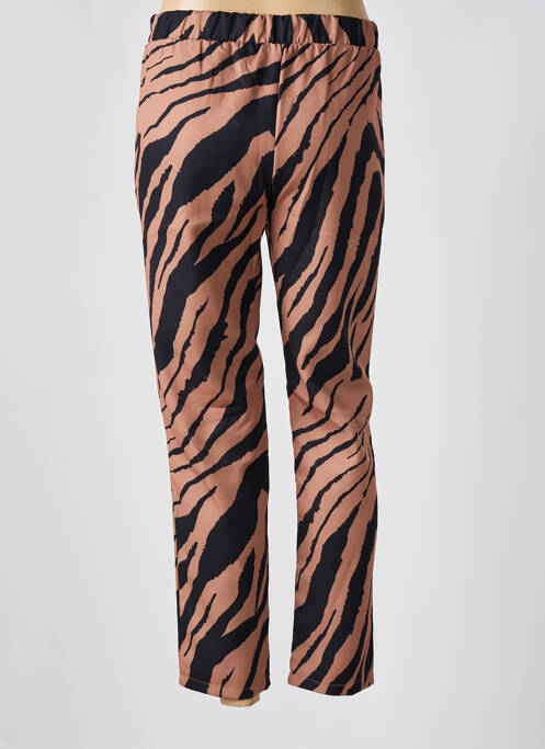 Pantalon drept talie elastică mărime normală maro ZABAIONE femme