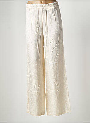 Pantalon larg bej ASTRID BLACK LABEL femeie