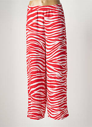 Pantalon larg roșu VERO MODA femeie