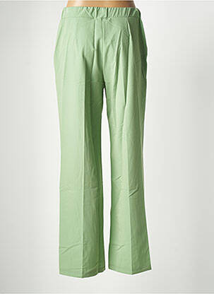 Pantalon evazat talie cu cleme talie înaltă verde AMELIE & AMELIE femeie