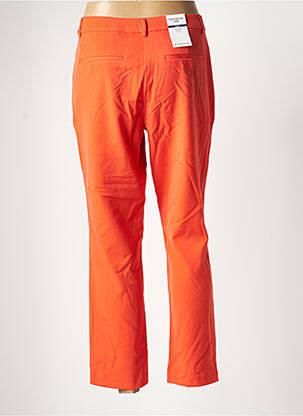 Pantalon 7/8 talie cu cleme talie joasă portocaliu TOM TAILOR femeie