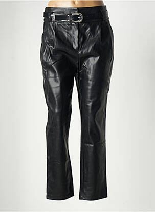 Pantalon chino buzunare talie înaltă negru MORGAN femeie