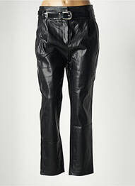 Pantalon chino buzunare talie înaltă negru MORGAN femme