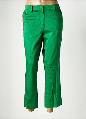 Pantalon chino țesătură poplin mărime normală verde MORE & MORE femeie
