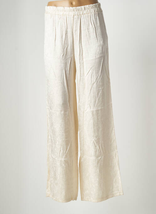 Pantalon larg bej ASTRID BLACK LABEL femeie