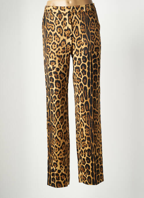 Pantalon drept bej MANGO femeie