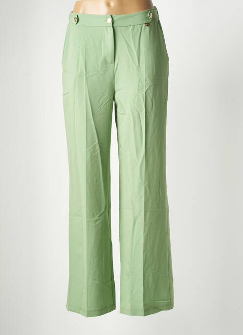 Pantalon evazat verde AMELIE & AMELIE femeie