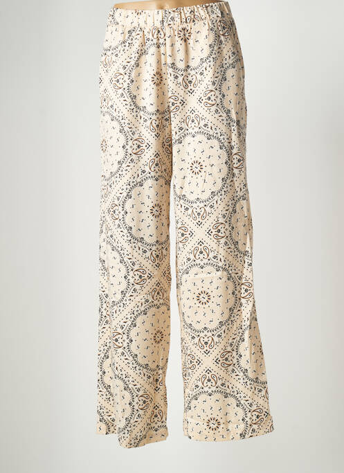 Pantalon larg bej VERO MODA femeie