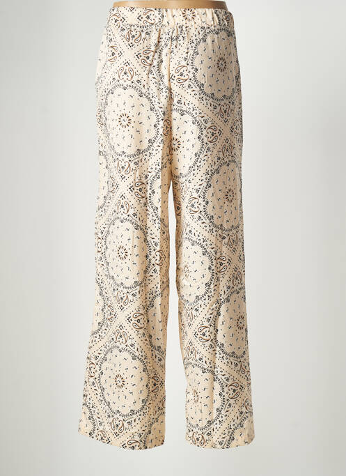 Pantalon larg bej VERO MODA femeie