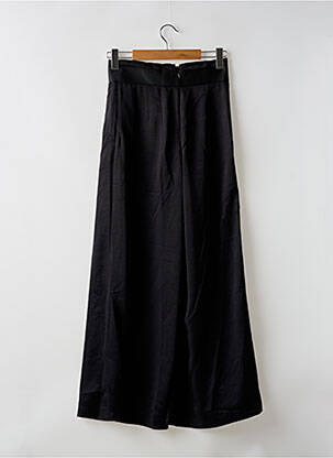 Pantalon evazat croială evazată negru NU JEANS femeie