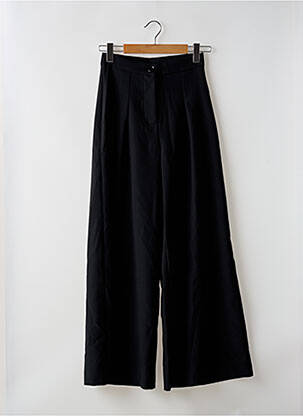 Pantalon evazat închidere cu fermoar sub clapetă cu nasturi negru IMPERIAL femeie
