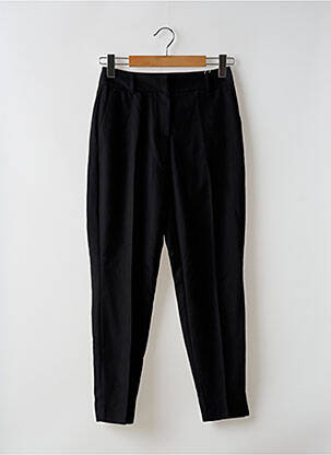 Pantalon drept închidere cu fermoar sub clapetă cu cârlig negru ONLY femeie