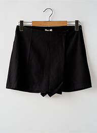 Fustă pantaloni scurți talie cu cleme negru TERRA DI SIENA femme