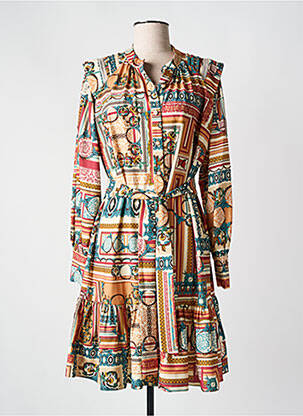 Rochie midi portocaliu LESLIE femeie