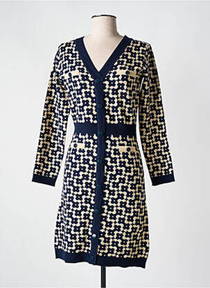 Rochie midi albastru LEO & UGO femeie