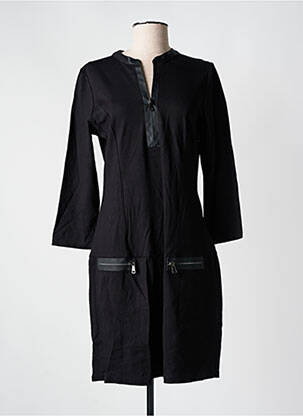 Rochie midi mâneci lungi mâneci lungi negru EVA KAYAN femeie
