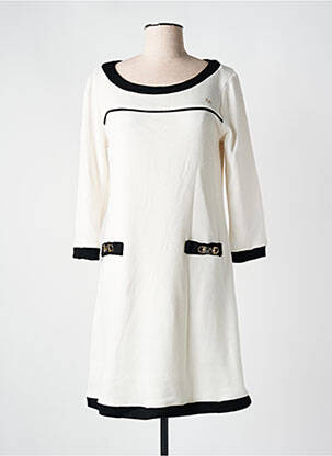 Rochie midi mâneci lungi mâneci lungi alb ELEONORA AMADEI femeie
