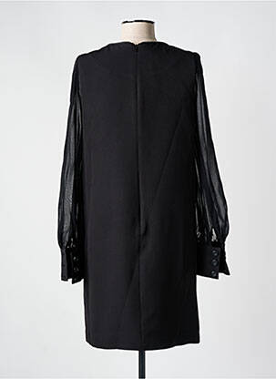 Rochie midi mâneci lungi mâneci lungi negru LESLIE femeie