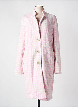 Palton lung roz MARIA BELLENTANI femeie