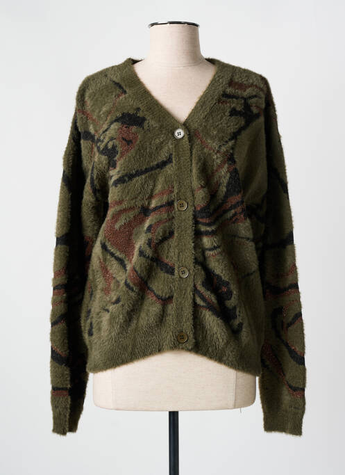 Vestă cu mâneci lungi verde EVA KAYAN femeie