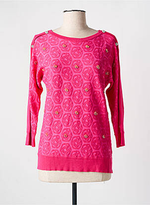 Pulover roz LEO & UGO femeie