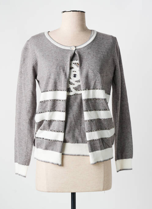 Twin-set gri LEO & UGO femeie