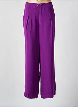 Pantalon drept violet EVA KAYAN femeie
