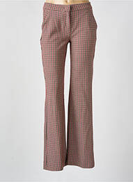 Pantalon drept închidere cu fermoar sub clapetă cu cârlig roz TONI femme