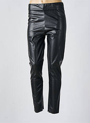 Pantalon drept talie elastică negru LESLIE femeie