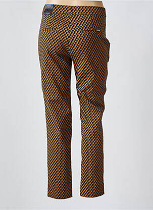 Pantalon drept talie elastică maro TONI femeie