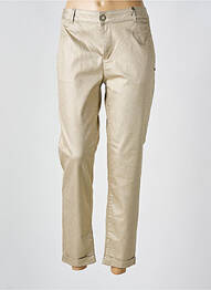 Pantalon 7/8 închidere cu fermoar sub clapetă cu nasturi auriu EVA KAYAN femme