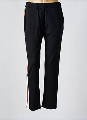 Pantalon slim talie elastică negru MARIA BELLENTANI femeie