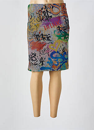 Fustă midi albastru OLIVIER PHILIPS femeie