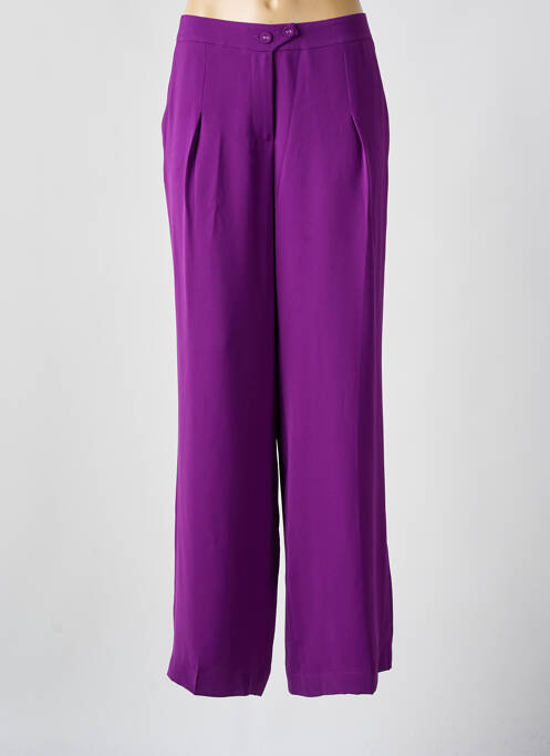 Pantalon drept violet EVA KAYAN femeie