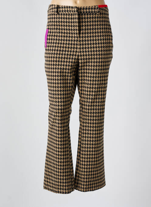 Pantalon evazat elasticitate mărime normală bej LOLA CASADEMUNT femme