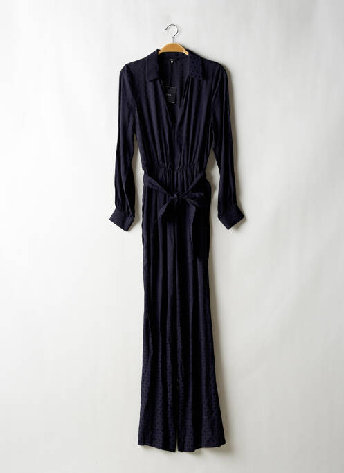 Salopetă-pantalon buzunare mâneci lungi albastru IDANO femme