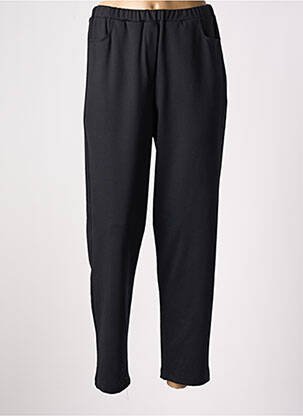 Pantalon drept talie elastică negru KAKIE femeie