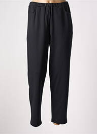 Pantalon drept talie elastică negru KAKIE femme