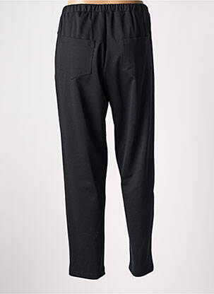 Pantalon drept talie elastică negru KAKIE femeie