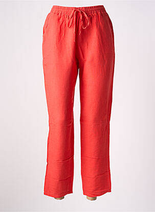 Pantalon larg roșu FREDA femeie