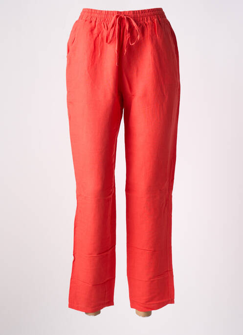 Pantalon larg roșu FREDA femeie