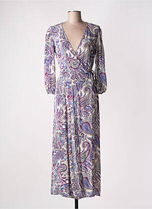 Rochie lungă mâneci lungi mâneci lungi violet GERARD DAREL femeie