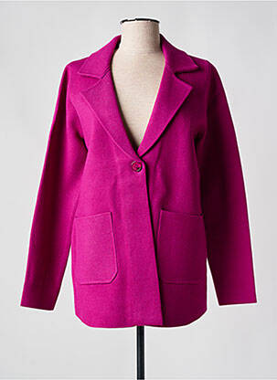 Vestă cu mâneci lungi roz MARINA V femeie