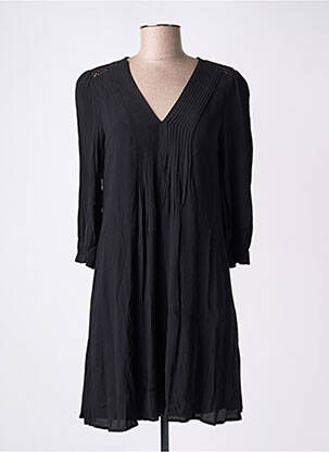 Rochie midi croială fluidă mâneci lungi negru FREEMAN T.PORTER femeie