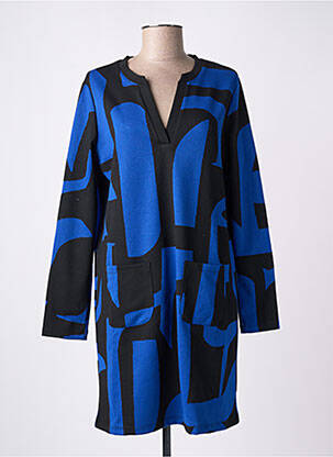 Rochie scurtă mâneci lungi mâneci lungi albastru LA FEE MARABOUTEE femeie