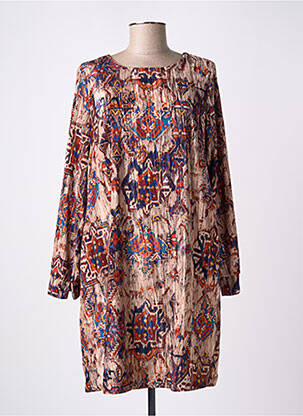 Rochie midi bej LA FEE MARABOUTEE femeie